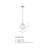 Kildare 1 - Light Brushed Gold Single Pendant