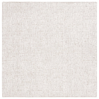 Reaver Hand Tufted Viscose Wool Cotton with Latex Abstract Rug in Ivory