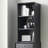 American style light luxury black bookcase