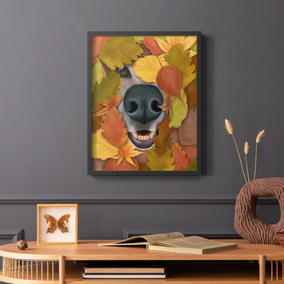 Sniffing Out Autumn, reproduction encadrée - bois massif