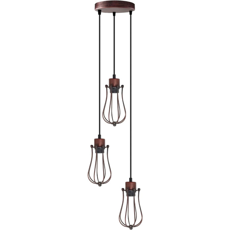 Annaluiza 3 - Light Pendant, Rustic Red
