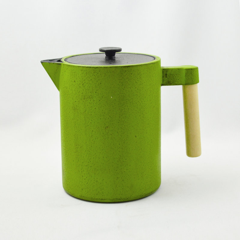 Ebern Designs Brokaw 1.2ml Solid Colour Teapot, Kale