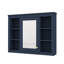 35'' X 27.5'' Medicine Cabinet, Wall-Hanging Bathroom Storage With Mirror, Modern Unit With 6 Open Shelves-1876423807