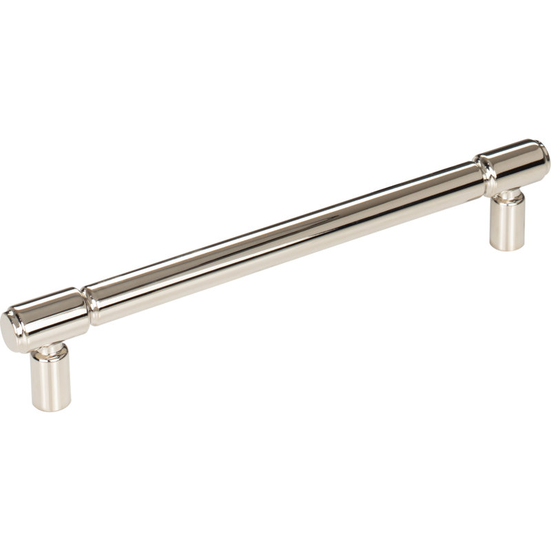Clarence Bar pull, Polished Nickel, 6 5/16" Center to Center