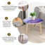 Ensemble de 2 tables basses gigognes Triangle