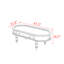 Table basse rétro en bois de style français-1025606606
