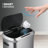 13 Gallon Trash Can with Lid, Automatic Motion Sensor Touchless Mute Kitchen Garbage Can Waste Bin