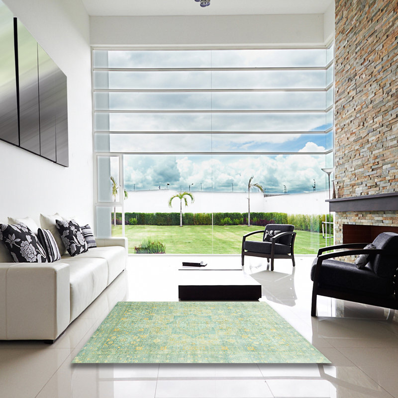 Abstract Indoor Rug, Square 3'