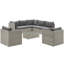 Heinrich 8 Piece Rattan Sectional Set with Cushions-29447082