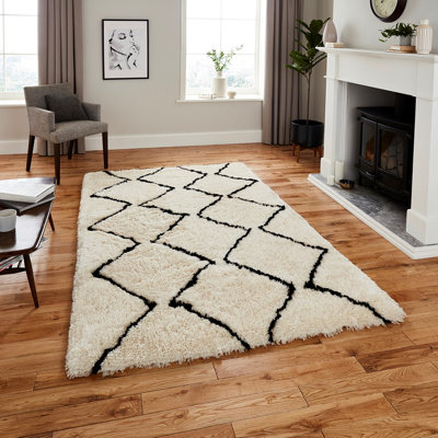 Ximena Geometric Shag Area Rug