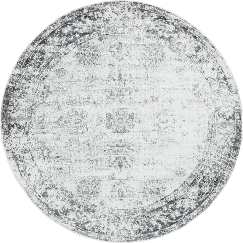 Pokorny Abstract Indoor Rug, Round 10'2"