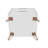 Rockefeller 20" Nightstand In White (2-Drawer)-238041609