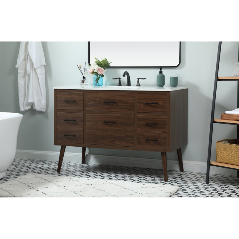 Steinfeldt 48' Single Bathroom Vanity Set, Noyer