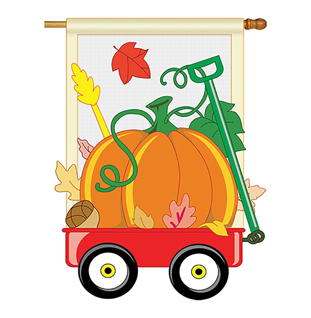 Double Sided 40'' H x 28'' W Polyester Thanksgiving House Flag Breeze Decor