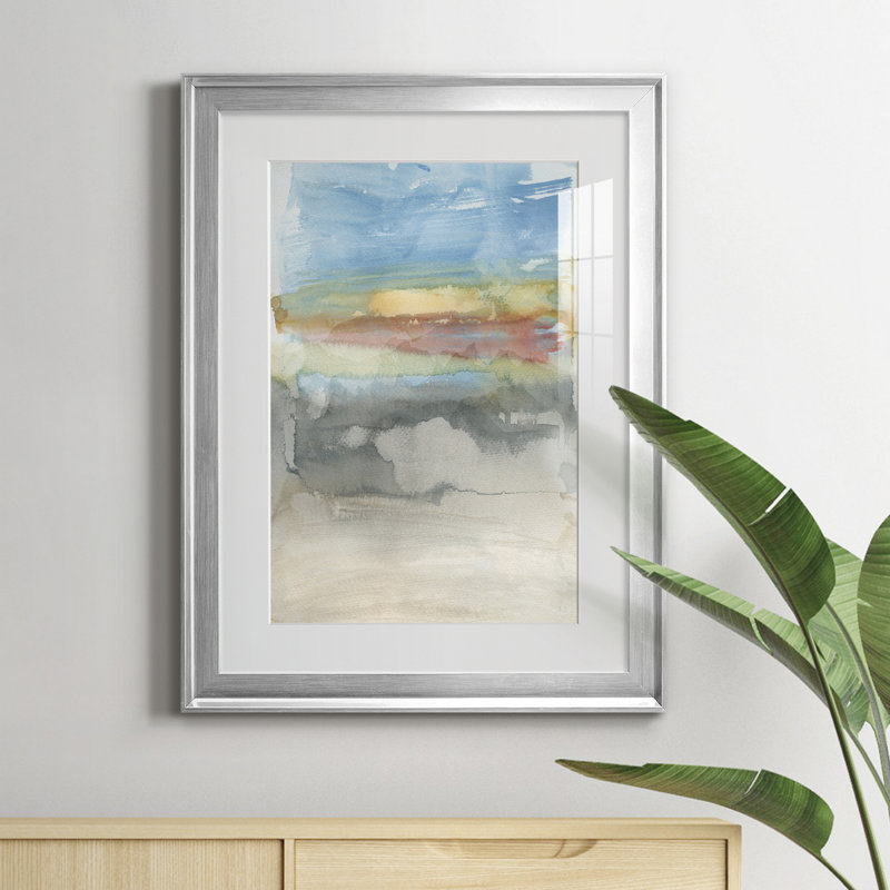 High Desert Sunset I - peinture encadrée, H 18,5 po x l 24,5 po x P 1,5 po, Argent