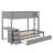 Twin Over Twin Bunk Bed With Trundle And Desk-1025984791