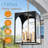 Large Outdoor Pendant Light Fixtures 4-Light, Exterior Hanging Lantern Porch Light Adjustable, Hanging Lamp Farmhouse Exterior Chandelier Ceiling Mount For Entrance Patio-1424090690