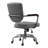Gray Fabric Vintage Task Office Chair with Padded Armrest