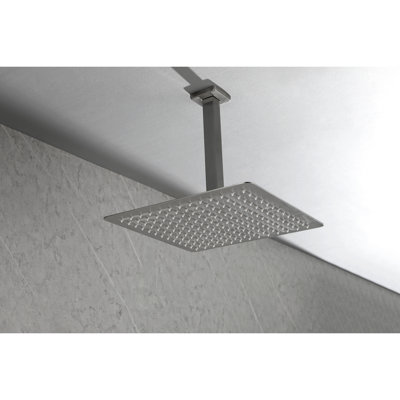 Brushed Nickel Water Saving Shower Head For Bathroom - Stainless Steel, Self-cleaning Nozzle, High , Fits Arm Showerhead In Saving, Compatible With