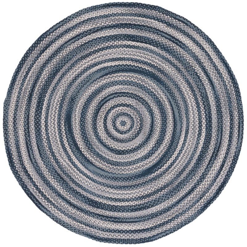 Burbach Flat Weave Cotton Rug, Round 3'