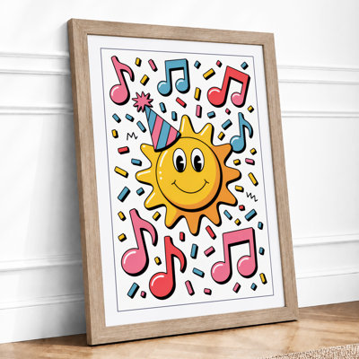 Sunny Musical Joy Modern - Framed Print