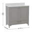 Meuble-lavabo de salle de bain avec lavabo encastré, armoire et tiroir-914267713-914267742