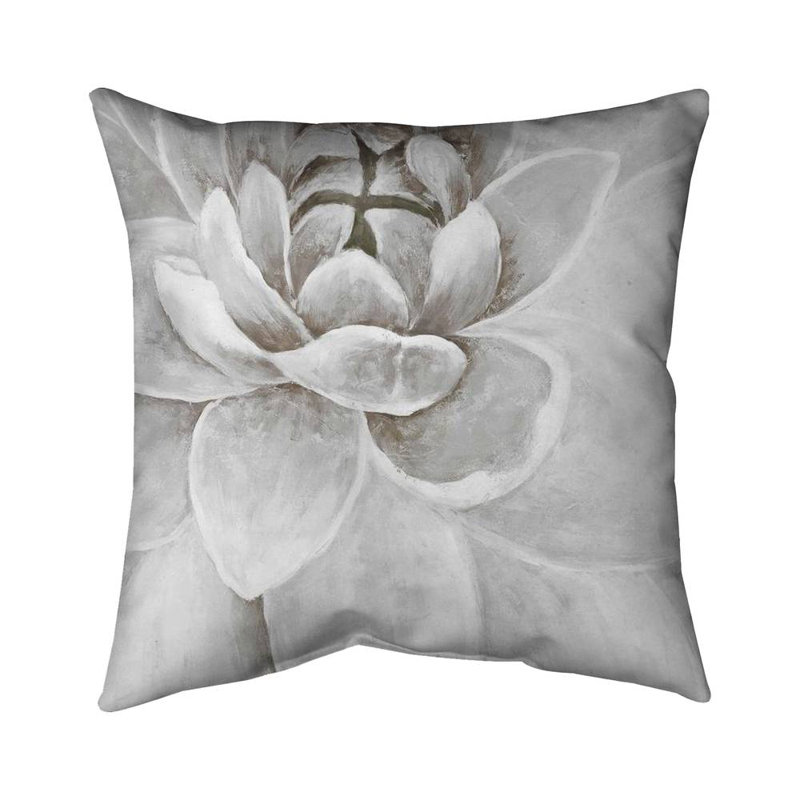 Delicate White Chrysanthemum - Livingroom Flowers Throw Pillow