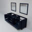 Meuble-lavabo double l 80 po x P 22 po et miroirs 30 po Jacques-2029759551