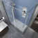 Langham XL 52" - 56" W x 36" D x 80" H Frameless Rectangle Sliding Shower Enclosure