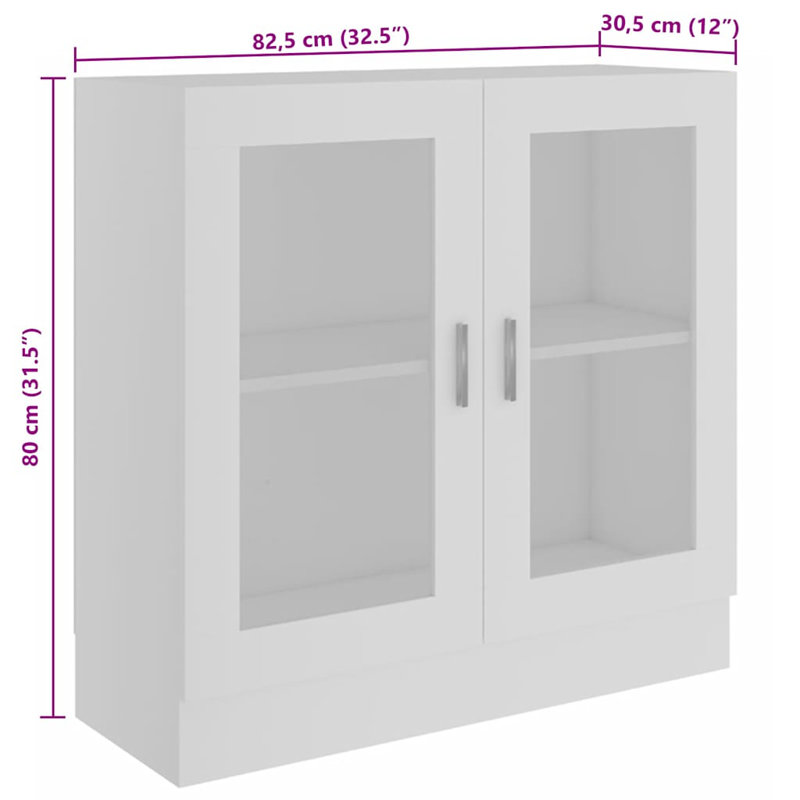 Avriel 2 -Door 1 -Shelf, White
