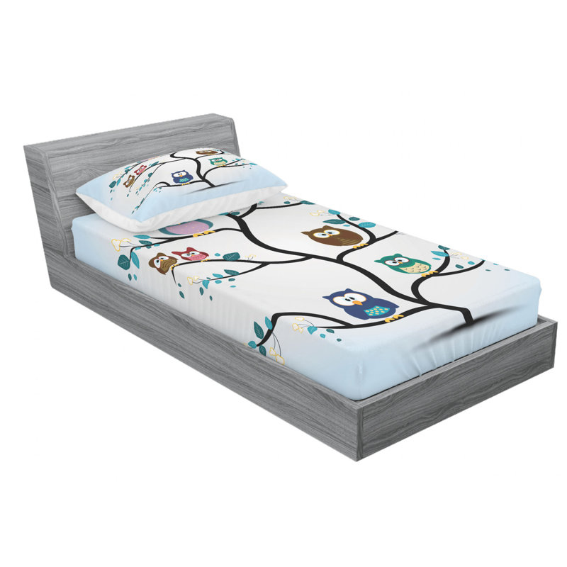 Microfiber Sheet Set, Twin Sheet Set with Fitted Sheet
