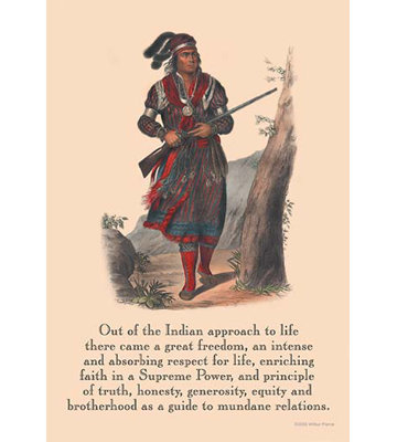 « indien approch to life » par proverb native american