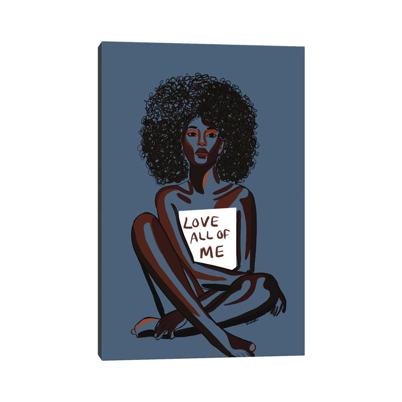 Love All Of Me by NoelleRx - Wrapped Canvas Print, 20.32 cm H x 30.48 cm W