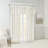 Twist Tab Lined Window Curtain Panel White 50X95"