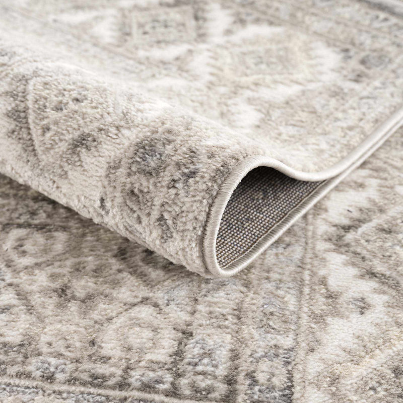 Brenda Moroccan Taupe Area Rug, Rectangle 2' x 3'