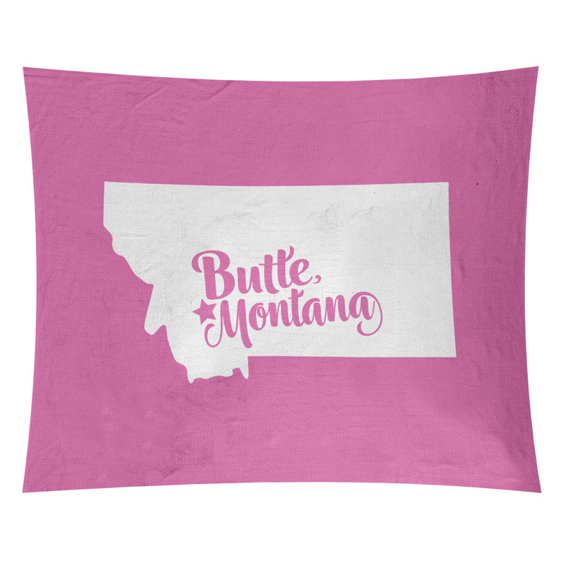 Tapisserie Butte Montana, H 51 po x l 60 po, Rose