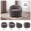 Fauteuil demi-tonneau pivotant rembourré-126445242