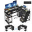 L-Shaped Metal Base Computer Desk-1374710798-1374710797