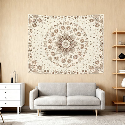 Tapisserie florale Mandala
