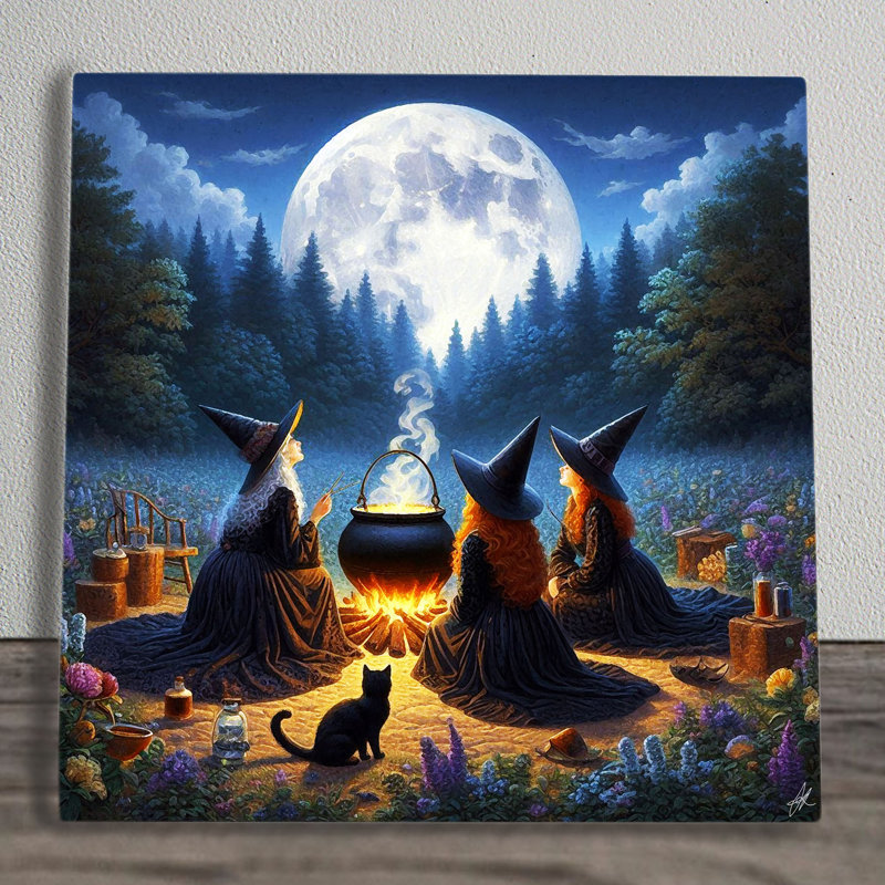 West Country Wizard Coven Of Witches - No Frame Print