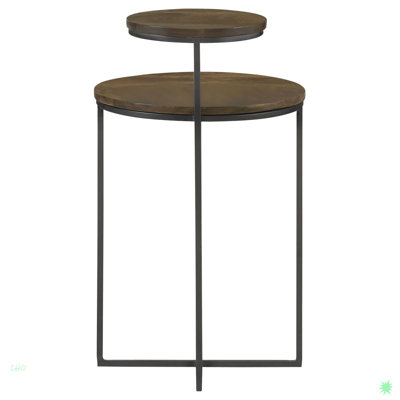 Table d'appoint moderne à 2 niveaux pour le salon