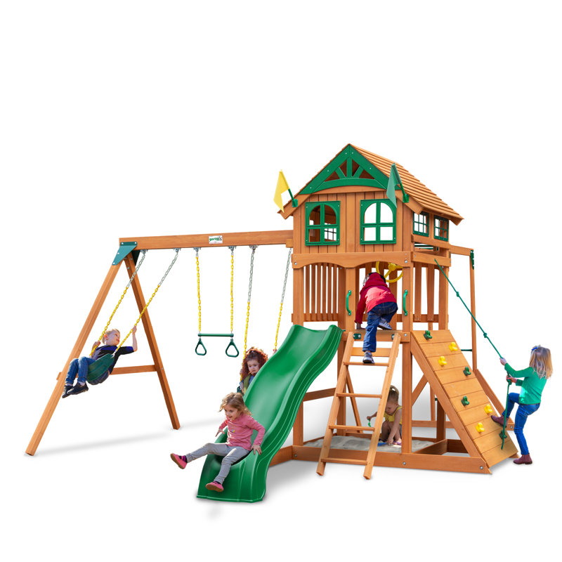 Avalon w/ Wood Roof & Monkey Bars - Professional Installation Available, No