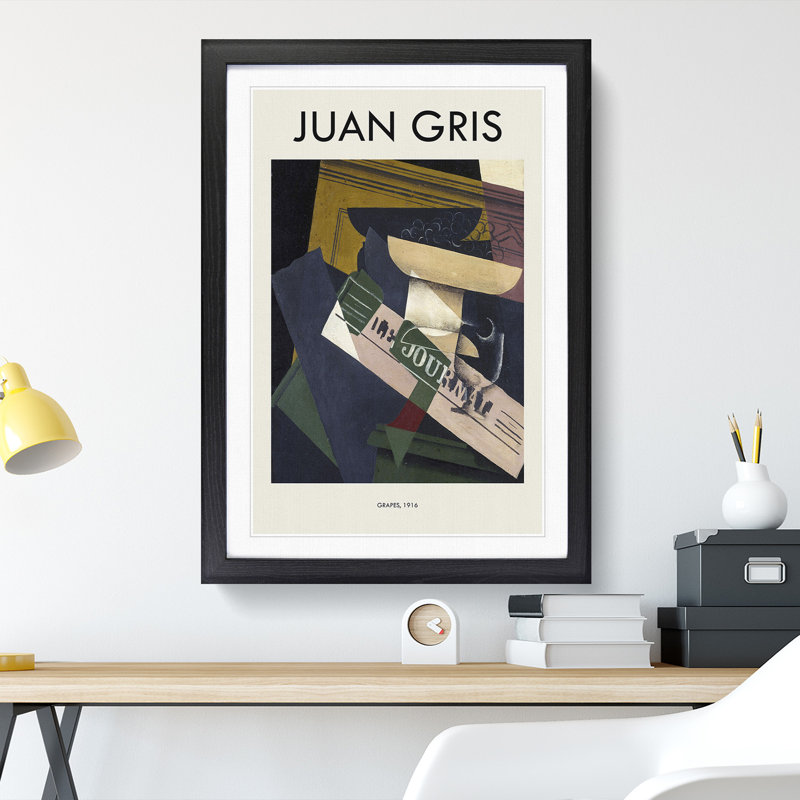 Journal by Juan Gris - Picture Frame Art Prints, 36cm H x 27cm W x 2cm D, Black Framed