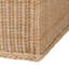 Commode tressée en rotin naturel avec couvercle relevable - Banc de rangement de style bohème côtier pour l'organisation de la chambre à coucher, du vestibule ou du salon