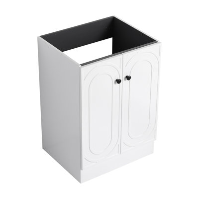 Freestanding Bathroom Vanity & 2 Cabinet Doors And Sink,Bathroom Vanity Cabinet
