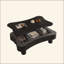 Table basse relevable de 107 cm (42 po), table basse à levage hydraulique avec panneaux cannelés et compartiments cachés, coins arrondis pour plus de sécurité, montage rapide sans outil pour le salon-2022371942