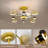 45.3" LED Ceiling Fan with Light and Remote,with Starry Sky-250608411