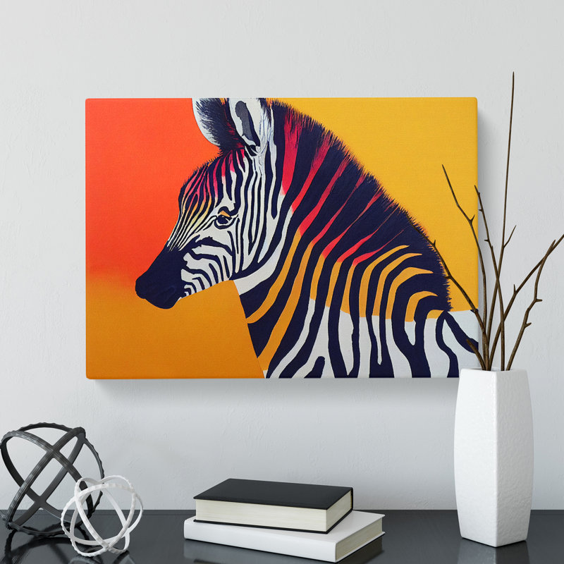 Zebra Art Vol.3 - Wrapped Canvas Print, 35cm H x 50cm W