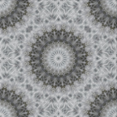 Tapis gris/blanc tissé à la machine