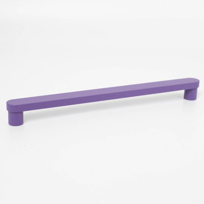 ROUS Hardware Mid-Century Modern Cabinet Handle, 4", Royal (Purple)